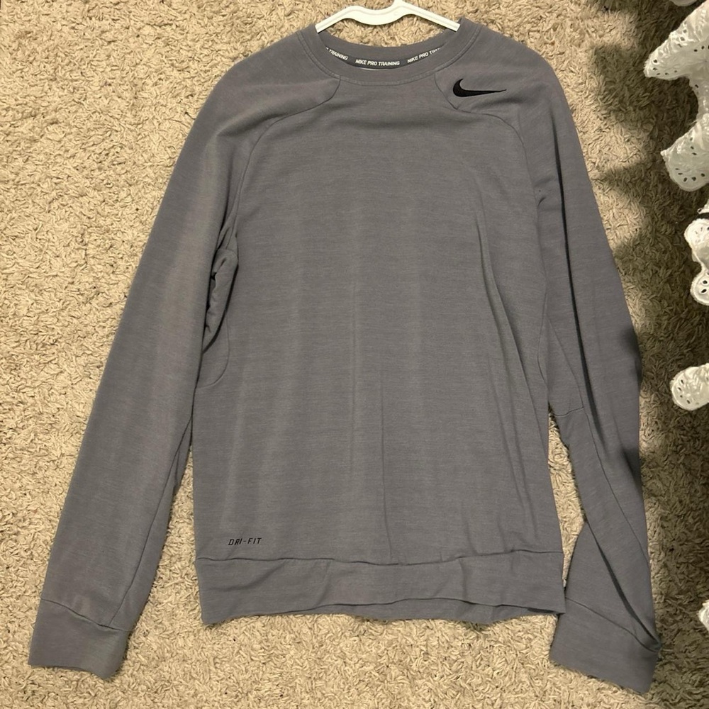 Grey Nike Dri-Fit Sweater